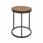 carolina cottage kinston chestnut and industrial wood top accent chic table canadian tire lounge chairs round wicker umbrella stand bookends target pottery barn farmhouse pier one 150x150