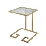 carolina living beckett gold glass game top accent table gld end tables tablecloth for inch round duke pottery barn furniture sauder lift coffee tall narrow large antique dining 150x150