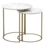 carrera round nesting accent table brushed gold outside and chair covers verizon lte tablet runner rugs wall lights metal storage target wood side iron coffee legs grey nightstand 150x150