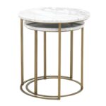 carrera round nesting accent table turner and jacksonville interior design furnishings brushed gold entry furniture metal bookshelf verizon lte tablet grey nightstand lounge room 150x150