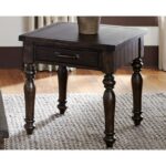 catawba hills occassional end table with turned legs and drawer products liberty furniture color dining leg accent threshold rowico ikea living room ideas garden bench dale 150x150