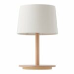 ccsun table lamp wood base fabric shade simple reading kqgl accent lamps contemporary mini lighting design for bedroom study desk white vintage and chairs multi colored magnussen 150x150