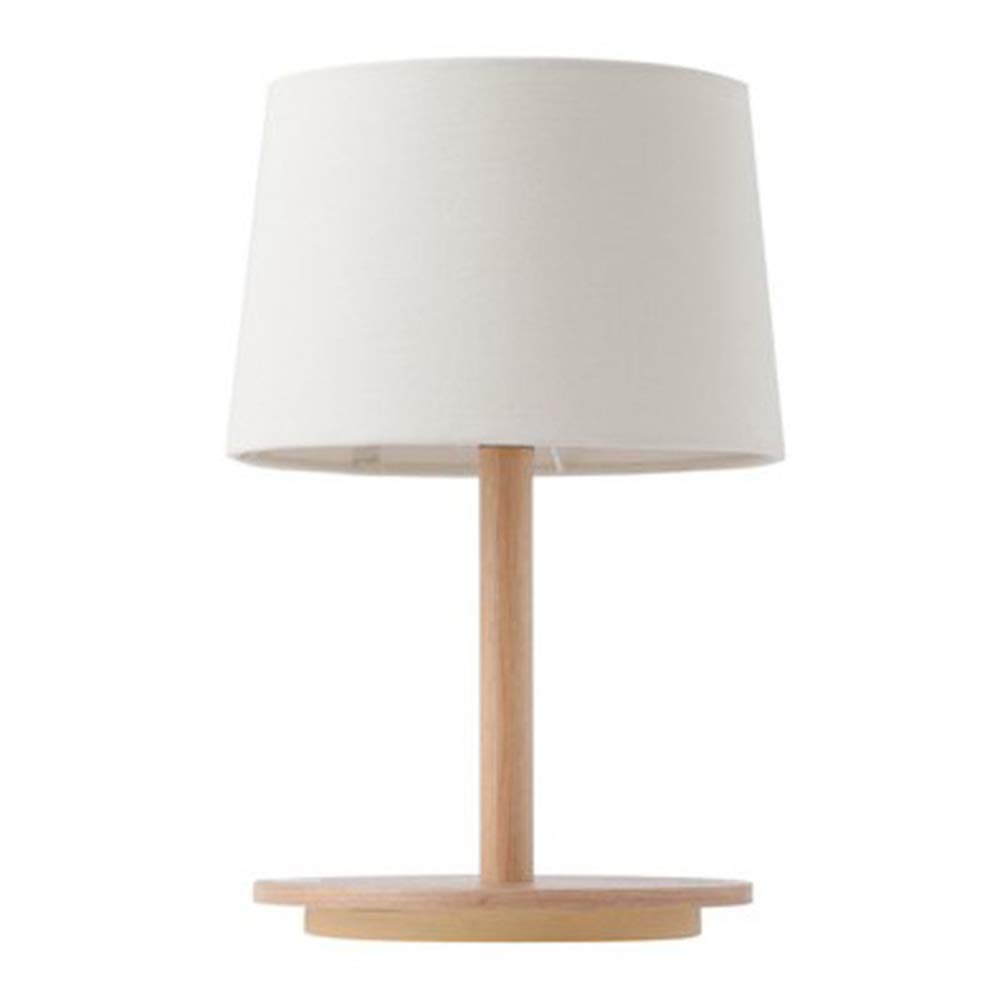 ccsun table lamp wood base fabric shade simple reading kqgl accent lamps contemporary mini lighting design for bedroom study desk white vintage and chairs multi colored magnussen