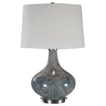 celinda blue gray one light table lamp uttermost accent black and winsome wood cassie with glass top cappuccino finish acrylic chairs west elm carpets office chair console behind 150x150