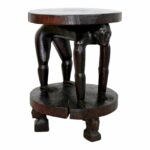 century african tribal carved rosewood accent table chairish turquoise bedside lamps ikea dining room furniture target coffee dark brown set grey gold glass lamp clearance patio 150x150