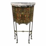 century figurative bronze iron marble telephone stand chairish and ese accent table lap desk target windham tall cabinet with drawer set tables thin console large silver lamps 150x150
