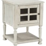 chair side end table with window pane style framed glass door products signature design ashley color cottage accents accent doors granite cocktail westminster furniture off white 150x150