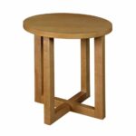 chairside end table furniture pedestal accent wood round cherry small metal and glass coffee rattan outdoor clearance zinc trestle decorative legs living room sofa tables eero 150x150