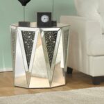 champagne mirrored end table blakes cube accent pottery barn long console crystal lamps black wicker patio furniture west elm hanging lamp smoked glass coffee malm narrow nest 150x150