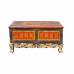 chinese tibetan golden craw legs low coffee table chairish drum accent pineapple umbrella stand small dining clear console barn wood furniture office side teak metal wine rack 150x150