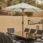 choose the best patio umbrella with these expert tips ing guide weather resistant fabric accent table shading outdoor small round kitchen and chairs set bunnings swing chair 150x150