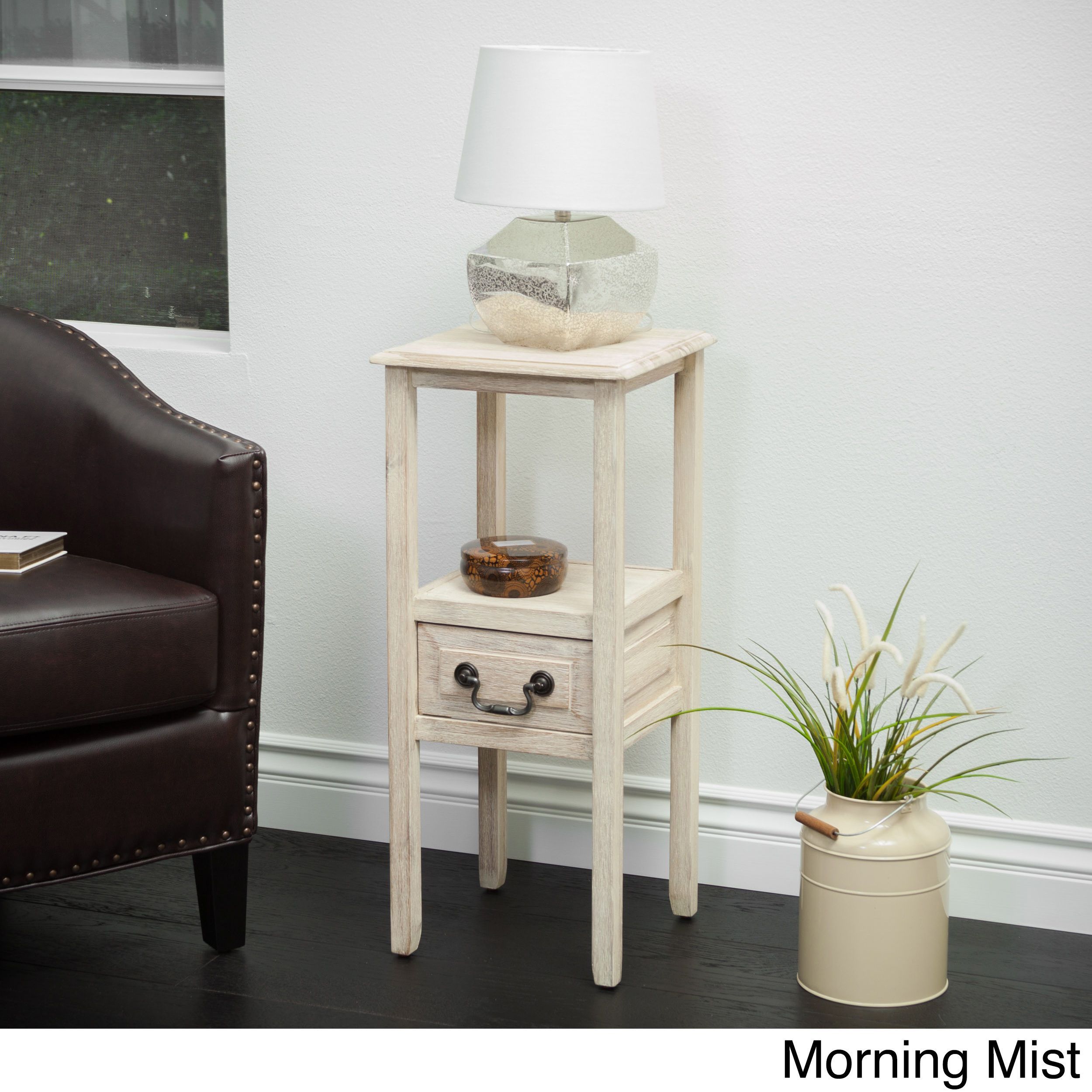 christopher knight home rivera acacia wood accent table antique brushed morning mist beige off white size drawer rectangular patio with umbrella hole target threshold coffee big