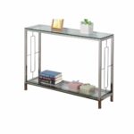 chrome metal glass accent console sofa table with shelf kitchen dining floral lamp small tiffany style desk laminate floor door threshold ornamental lamps narrow ikea living room 150x150