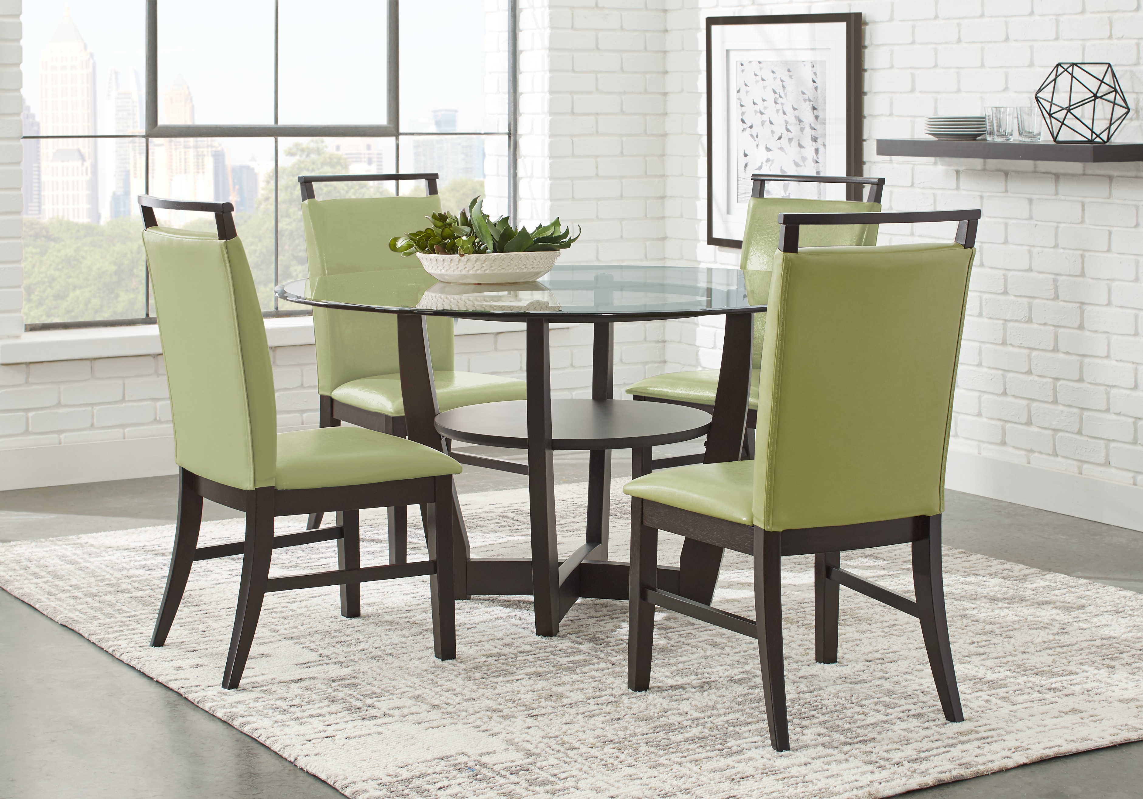 ciara espresso round dining set room sets dark wood green accent table butler specialty company outdoor patio lights furniture fargo center decor tables pub counter height chairs