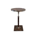 cigar drink accent side table eisenhower consignment marble top polished nickel west elm adjustable metal floor lamp night stand light rustic hallway modern oak with storage 150x150