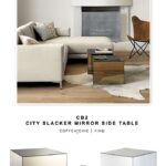city slacker mirror side table copycatchic daily finds mirrored cube accent for target living room copy cat chic look less budget home modern lamps wine rack shelf high patio oak 150x150
