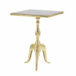 classic elegance marble square accent table black gold from gardner white furniture tablecloth for inch round mirror red metal mirimyn narrow coffee small space cast aluminum 150x150