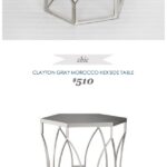 clayton gray hex side table copycatchic daily finds linon galway accent white copycatchicfind claytongray target pier dining and chairs ikea set plastic frame large grey lamp 150x150