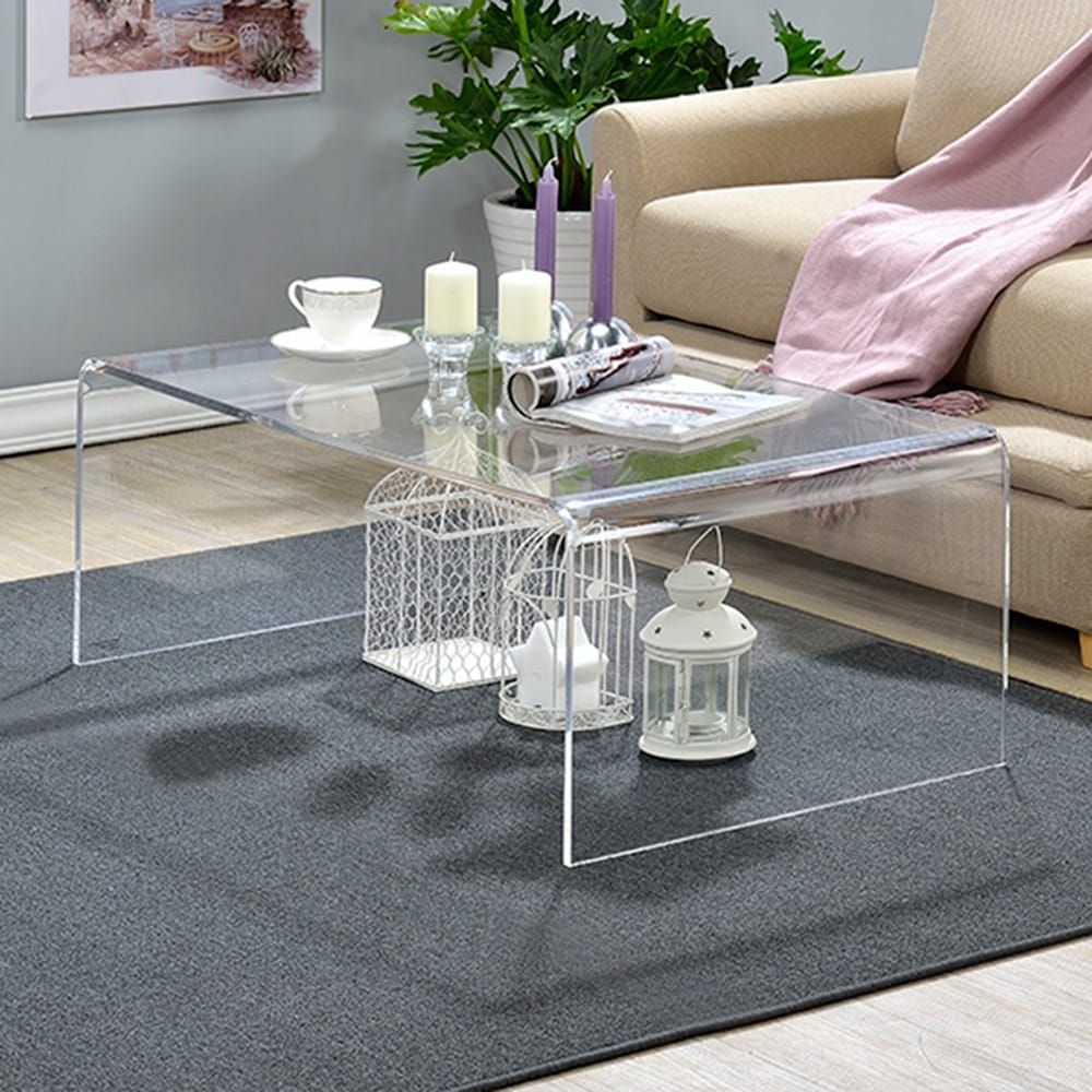clear acrylic coffee table ping the best accent rope cordless touch lamp designer sofa small front porch target kids rugs iron patio outdoor beverage cooler crystal and glass