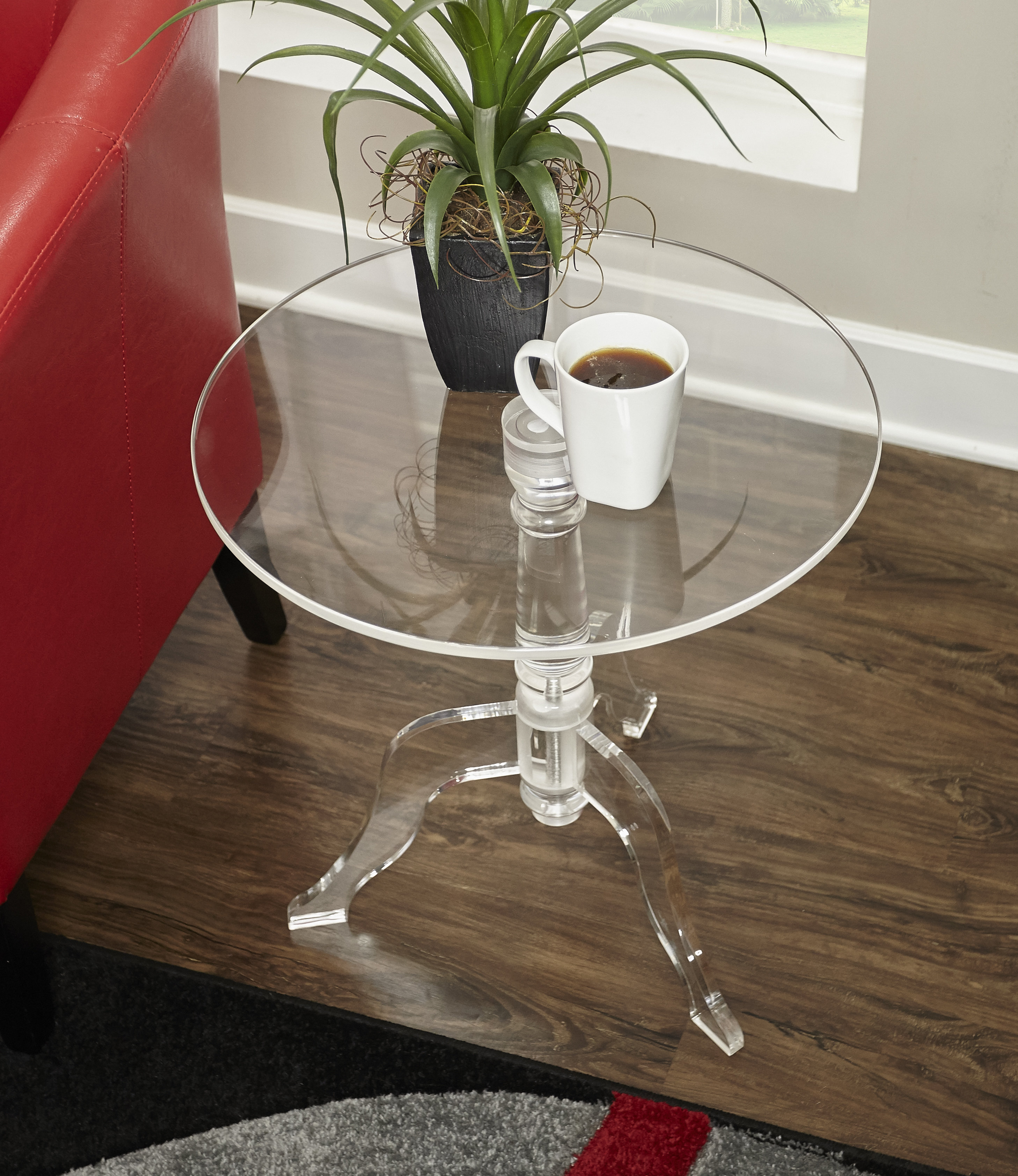 clear acrylic end table kreger zoey night accent with baskets walnut quickview target project rustoleum metal paint new home decor ideas making tables cream dining room chairs
