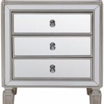 coast aneta hand painted silver leaf accent table kitchen dining mudroom storage units couches under ethan allen pedestal log purple placemats and napkins small half moon inch 150x150