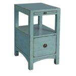 coast imports accents one drawer accent products color threshold teal table accentsone wood trunk retro vintage furniture small high bbq garden tiffany glass lamps drop leaf 150x150