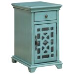 coast imports accents one drawer products color threshold fretwork accent table teal accentsone door chairside cabinet garden furniture chairs target console patio beer cooler 150x150