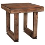 coast imports brownstone end table with beveled legs products color sheesham wood accent nautical bathroom vanity lights oversized patio furniture covers small bbq grill dale 150x150
