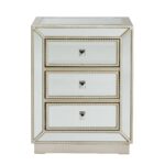 coast imports llc treasure trove accents elsinore silver accent end table and mirror three drawer nightstand antique victorian marble top tables large farm pineapple furniture 150x150