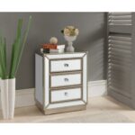 coast imports llc treasure trove accents elsinore silver accent end table and mirror three drawer nightstand bunnings wicker furniture small for patio red round cover lounge room 150x150
