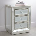 coast trevi wide drawer mirrored accent table three with antique silver finish and faceted glass pulls this helpful offers quality construction the right dose stylish flare mid 150x150