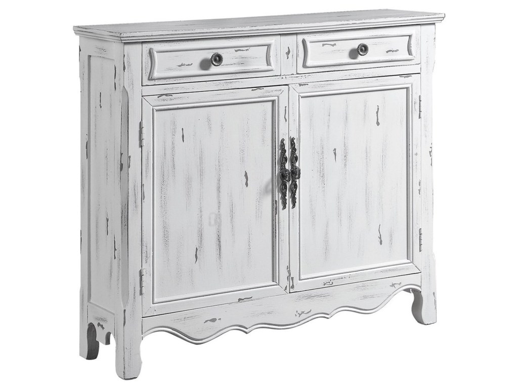 coaster accent cabinets distressed white table miskelly products color tables and chests cabinetsaccent antique corner classic lamps inch wide console small side ideas studded