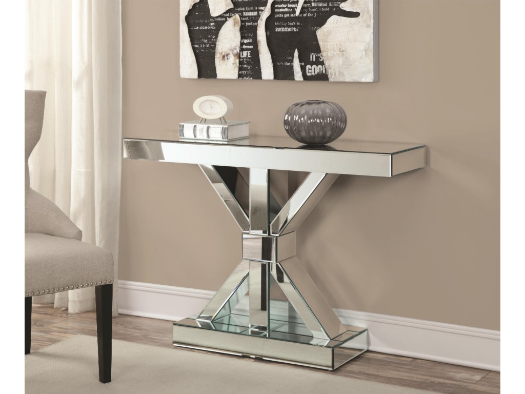 coaster accent cabinets thick mirrored console table dunk products color sofa tables cabinetsconsole retro reproduction furniture pub bar small glass top currey lighting lucite