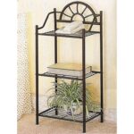 coaster accent stands sunburst three shelf telephone stand products color table dunk bright furniture open bookcases wicker storage interior decorating styles wood glass and metal 150x150