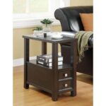 coaster accent tables casual drawer shelf chairside table products color coas threshold wood sheesham country style lamps outdoor coffee set ikea box storage unit clear perspex 150x150