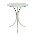 coaster accent tables clear tempered glass table products color coas living room snack with top tablesaccent unique kitchen islands silver pier dining set victorian coffee round 150x150