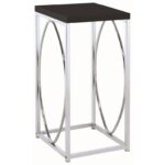 coaster accent tables contemporary table with black products color coas threshold white tablesaccent oval wall clock ashley furniture chairs console storage skinny side drawer 150x150