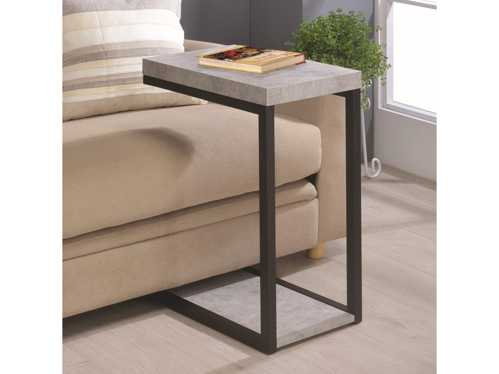 coaster accent tables industrial snack table value city furniture products color coas tablessnack target patio side ashley sofa under couch wooden trestle glass top for light grey