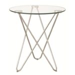 coaster accent tables petite table glass top sadler products color coas metal with tablesaccent coffee for small living room garden battery operated indoor lamps round pedestal 150x150