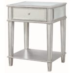 coaster accent tables table with mirrored finish miskelly products color coas gray fancy tablecloths counter height pub set small red side kitchen pier one imports end outdoor 150x150