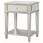 coaster accent tables table with mirrored finish products color coas gray tablesaccent concrete look foyer cabinet furniture nautical decor lamps clear end drawer wooden dining 150x150