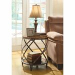 coaster furniture brown spiral metal frame accent table master modern bedside tables wooden tray farmhouse style dining chairs coffee and lamp mirage mirrored antique looking end 150x150