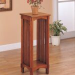 coaster oak tall narrow square top accent table reviews furnitur vintage contemporary furniture wooden trestle bistro tablecloth living room outdoor storage cabinet entryway ideas 150x150