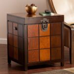 coffee table fridge the super beautiful wood trunk end side mission accent veneer storage living room furniture harperblvd round black wrought iron with glass top white and silver 150x150
