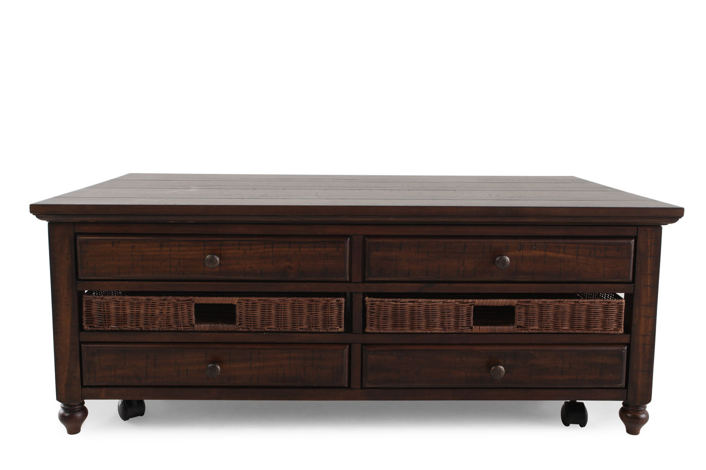coffee tables cocktail mathis brothers mhfi martin furniture accent table rectangular lift top country tablenbspin dark walnut household decorative items best lamps brown and end