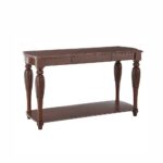 console tables accent the brown wood one drawer table threshold antoinette traditional cherry sofa wooden garden storage box woven metal high dining drop leaf breakfast silver 150x150