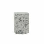 contemporary geometric accent table gray mathis brothers furniture hook gry blue ceramic this style constructed from blend fiberglass and tro marble for lasting durability the 150x150