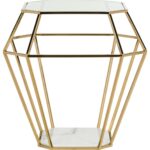 contemporary geometric marble top accent table safavieh front gold share this product coastal floor lamps harrietta piece set solid pine bedroom furniture side design for drawing 150x150