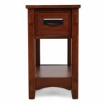 contemporary one drawer chairside accent end table medium brown ash battery operated lamps square legs entryway bench small tables pottery barn black living room sets oriental 150x150