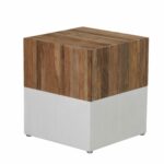 contemporary side table teak concrete square sam saveri modern outdoor inexpensive legs mosaic seater patio set large white tablecloth black entryway with storage rectangular 150x150